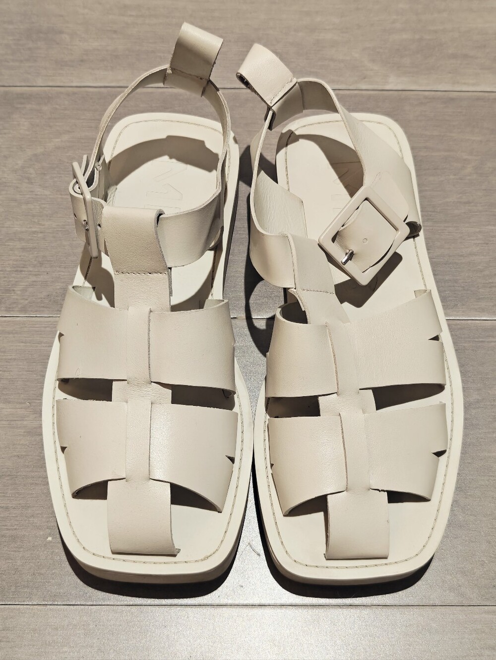 Mango Leather Fisherman Sandals